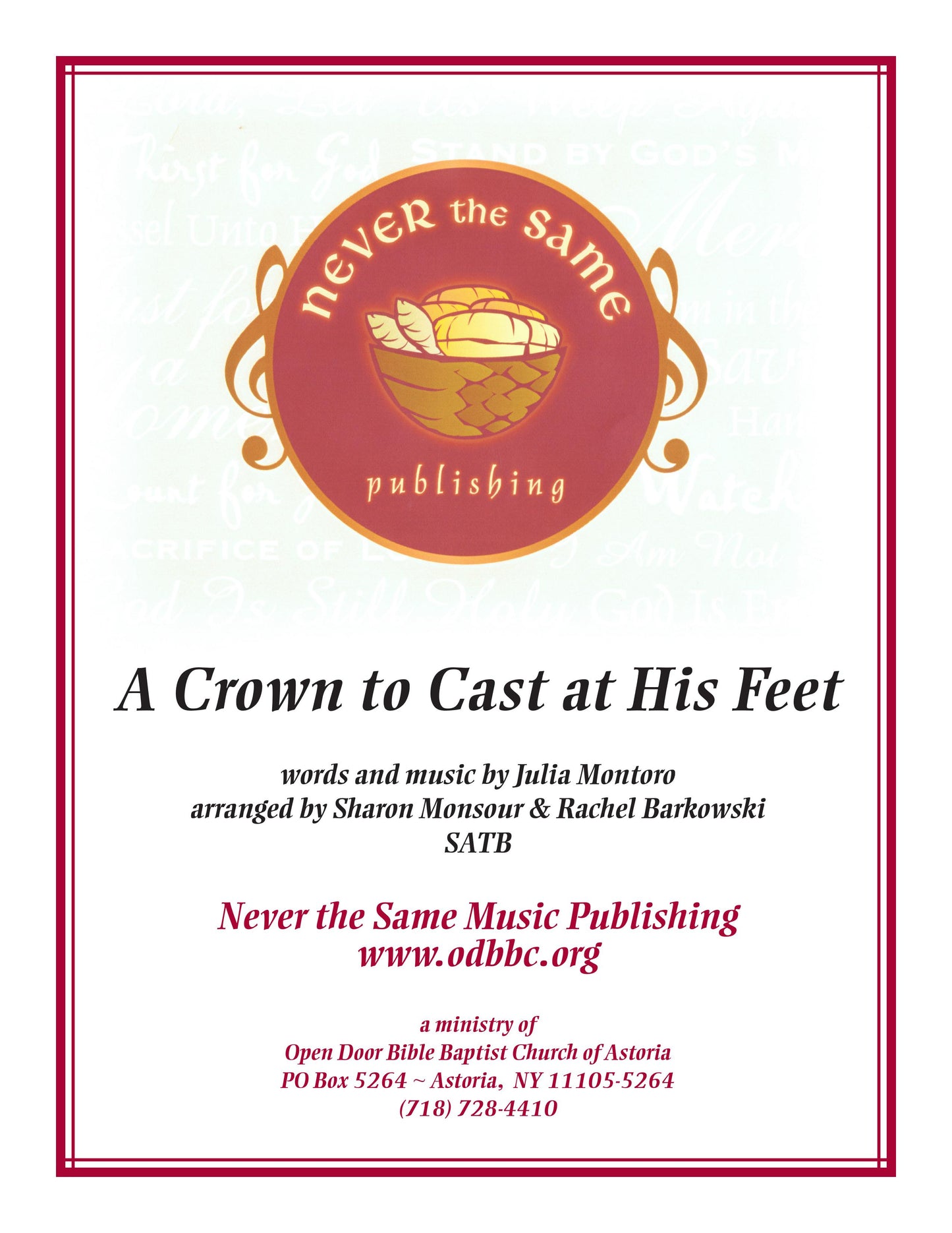 A Crown To Cast At His Feet