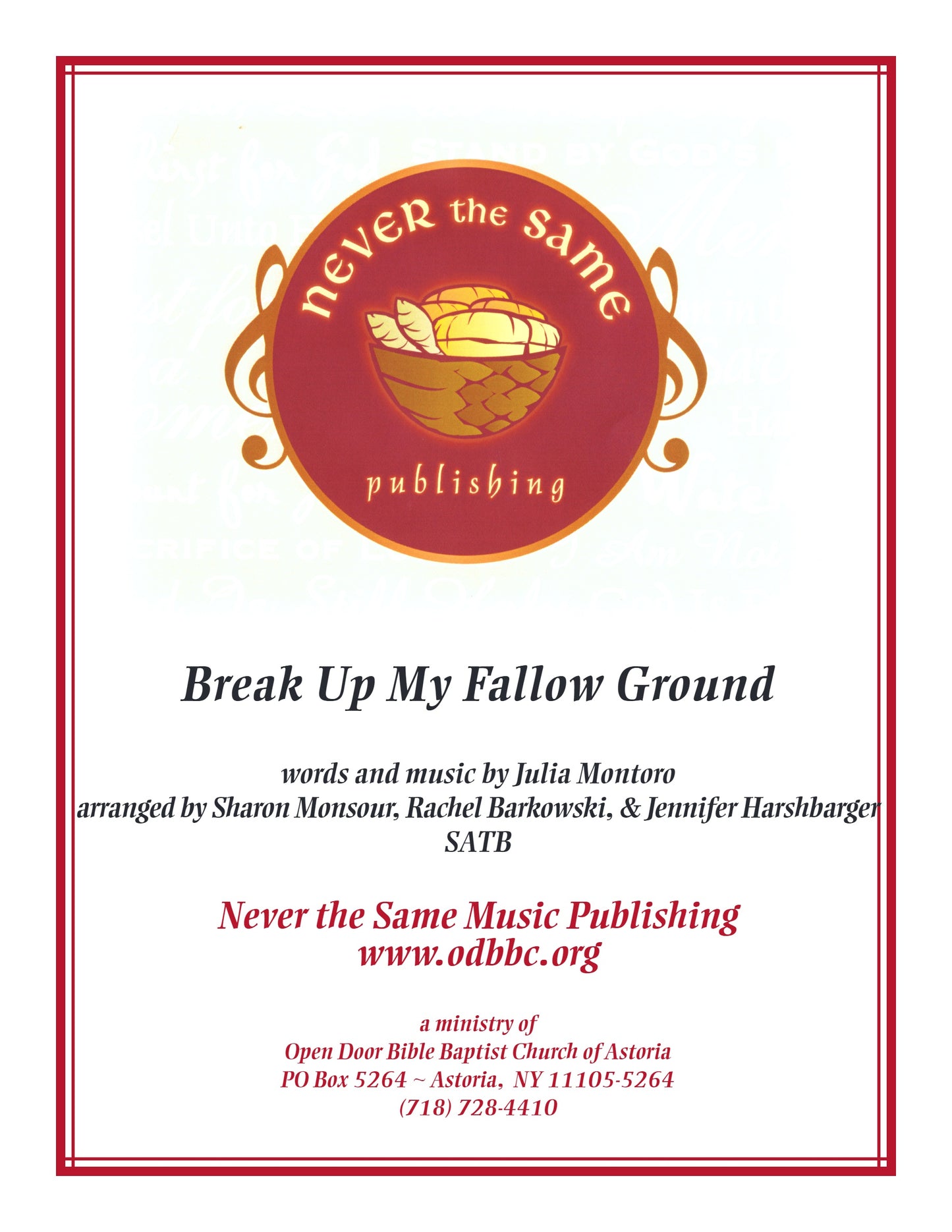 Break Up My Fallow Ground