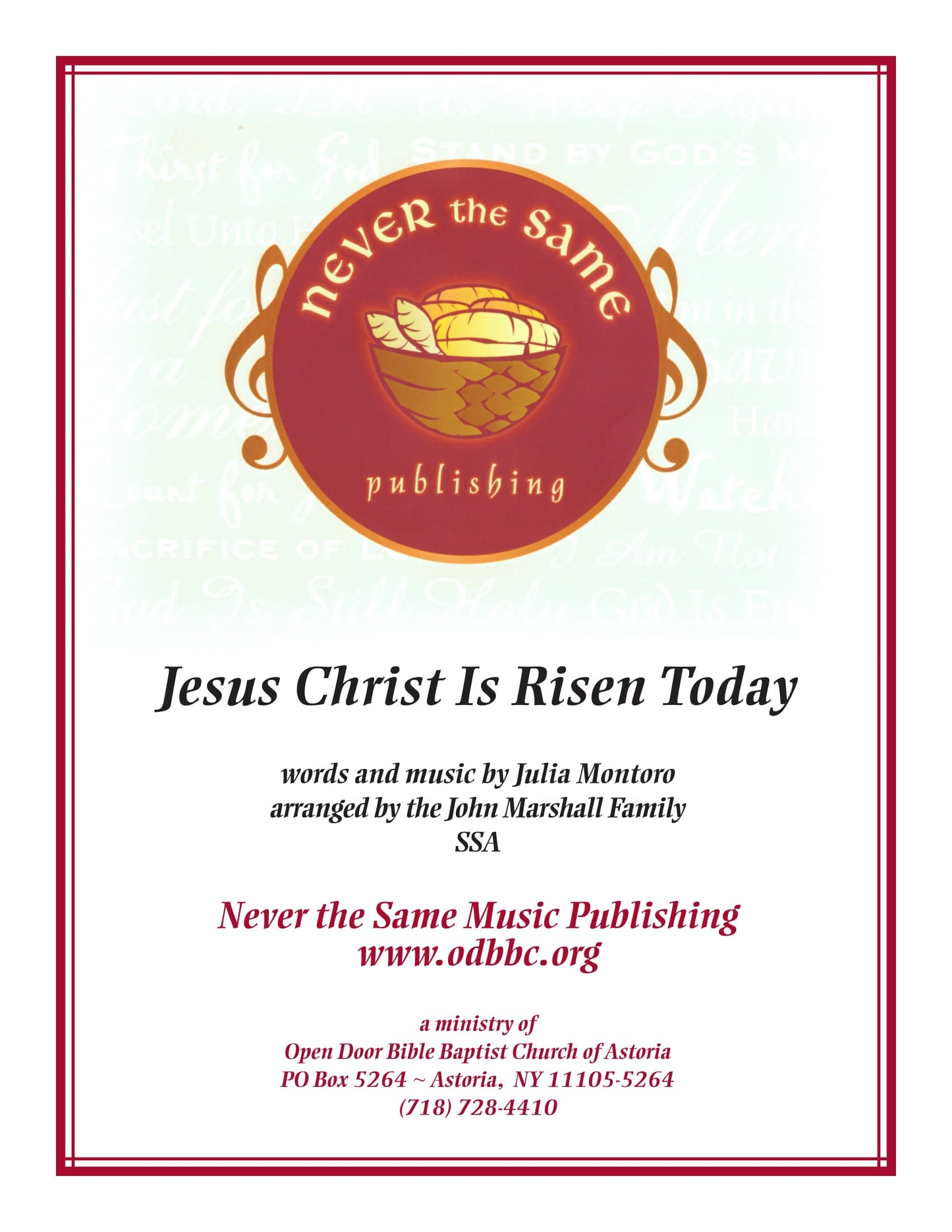 Jesus Christ Is Risen Today