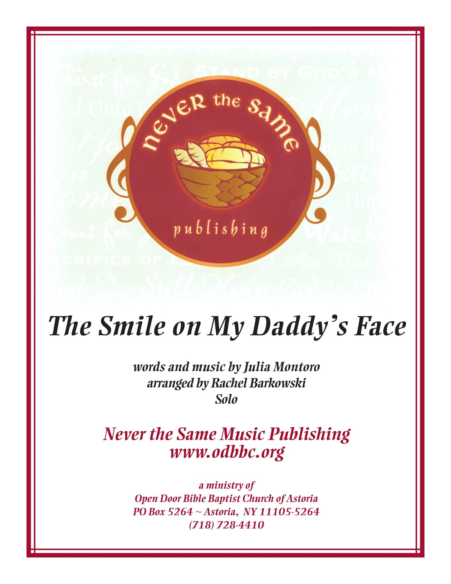 The Smile On My Daddy's Face