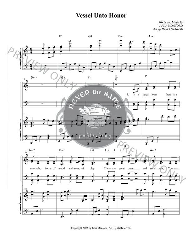 Vessel Unto Honor